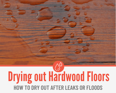 Drying Out Hardwood Floor Water Damage; After Leak or Flood