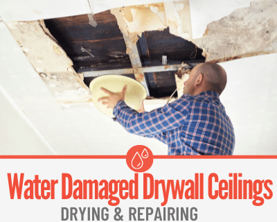 How to Dry & Repair Water Damaged Wet Ceiling Drywall