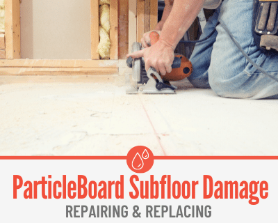 Water Damaged Particle Board Subfloor - Removing & Replacing