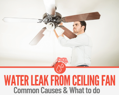 Water Leaking From Ceiling Fan -Here's What to Do!
